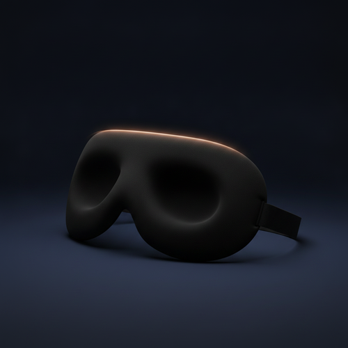 Natta Original sovmask, svart, 3D-formgjutna kupor